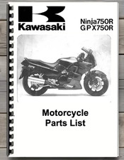 Ninja 750R / GPX750R Parts List Comb Bound