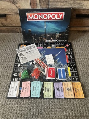 Monopoly TORONTO EDITION Board game Limited Edition Collectors RARE NO TOKENS OB