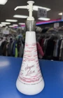 Jergens 1960s Milk Glass Hobnail White Lotion Bottle Genie Style VINTAGE