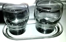 Surly Brewing Co. 6 Oz. Taster Sampler (2) Glasses & 1 Glass Serving Tray. 