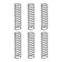 Druckfedern Aus Edelstahl 304, 1 Mm X 6 Mm X 25 Mm, Silber, 6 StüCk