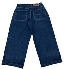 Vintage Y2K Detail Denim Wide Leg Baggy Jeans Mens 36X28 Medium Wash Hip Hop