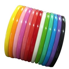 8mm Colorful Plastic Teeth Headbands Girl's Women Headband Pack of 13  