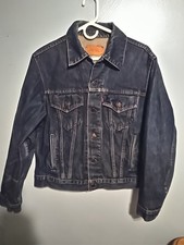 Vintage Levi's 70506-0216 1980s Blue Denim Trucker Jacket 42 Medium