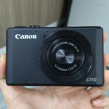 Canon PowerShot S110 12.1MP Digital Compact Camera Color Black Working Item