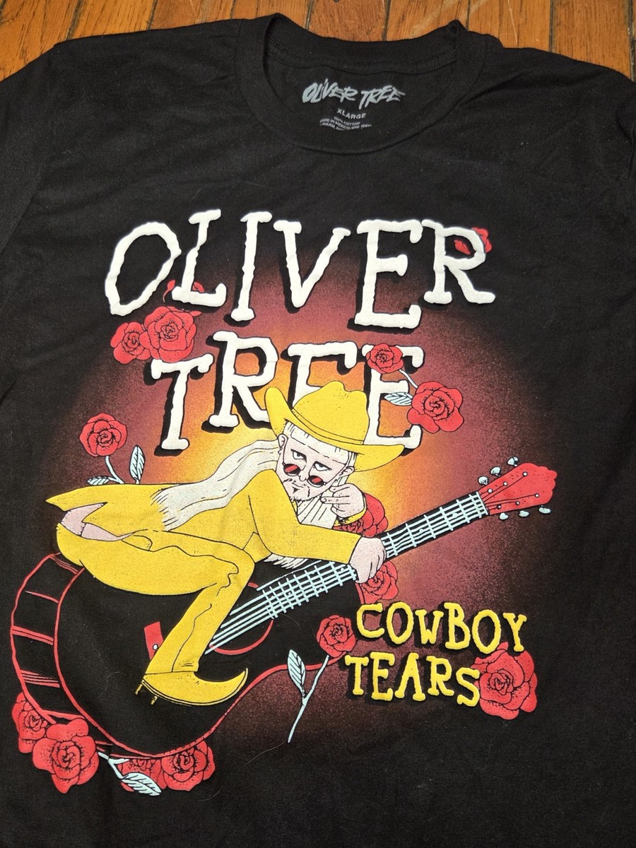 Oliver Tree Size XL Cowboy Tears Tour 2022 T-Shirt Black Dates