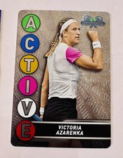 Victora Azarenka 2024 Topps Graphite Tennis Active Insert Metal Card