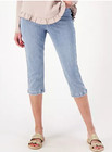 Isaac Mizrahi Live! 16 Regular Knit Denim Pull on Capri Jeans A599555 — photo 1