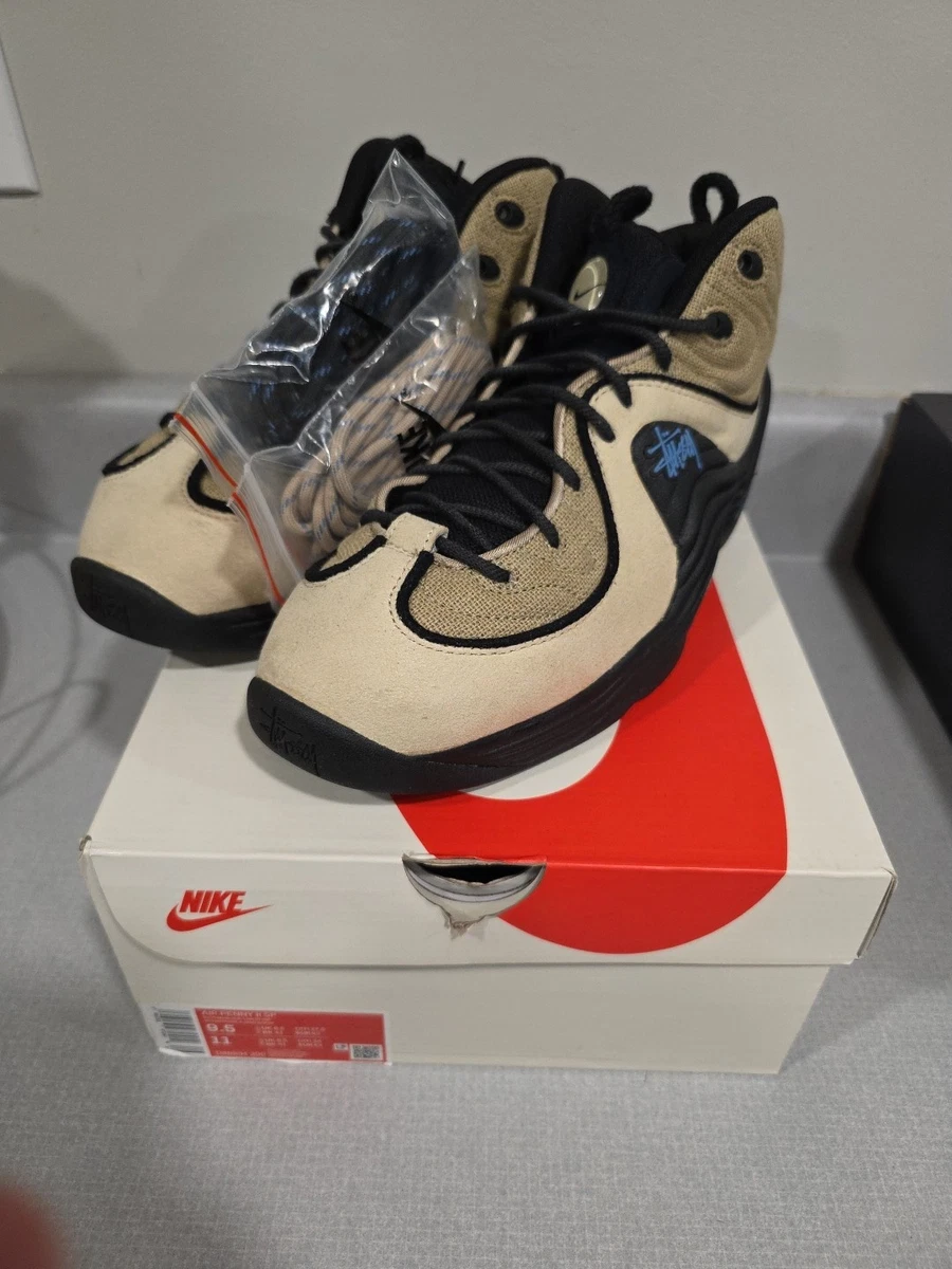 Stussy x Nike Air Penny 2 Rattan Limestone for Sale | Authenticity