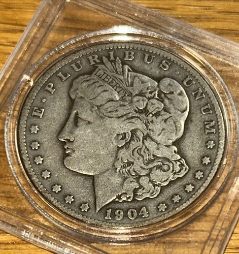 Old Man Duffy’s 1904 s Morgan $ nice F- Very Fine no Issues outstanding Value