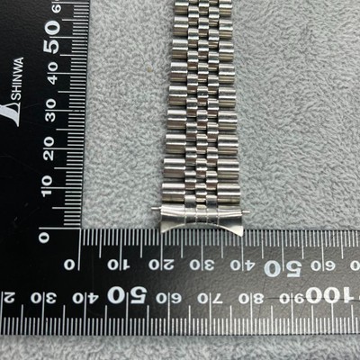 ROLEX Genuine Band Jubilee 555B 62510H Watch Parts Silver SS Set