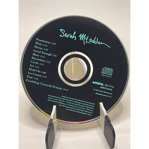 Sarah McLachlan Fumbling Towards Ecstasy CD 1993 Arista ARCD-8725 Disc Only