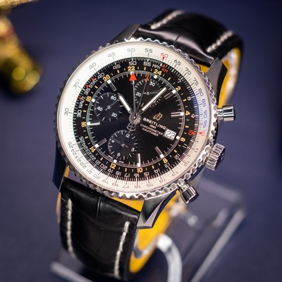 Mint Breitling Navitimer World 46 A24322 Box & Papers