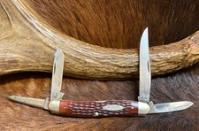 Case XX 1940-64, 64047P Stockman Knife, Redbone, 4", Etched