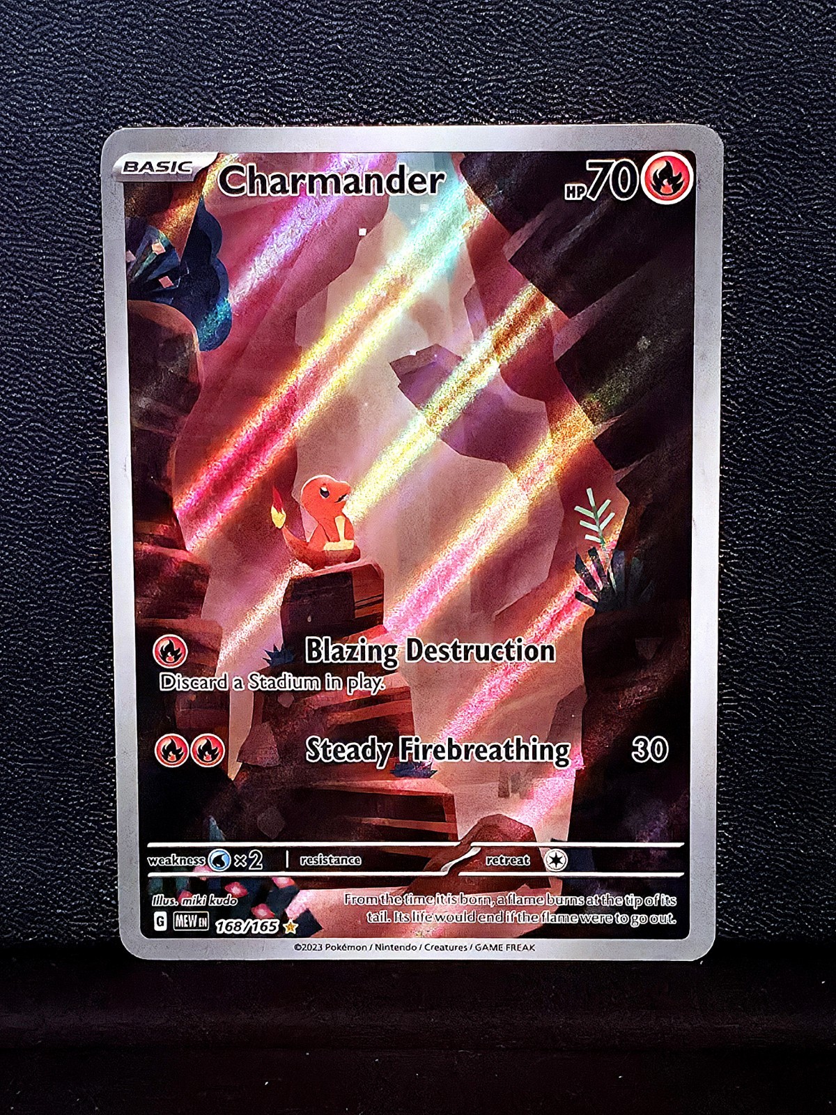 Charmander 168/165 Sv: Scarlet & Violet Pokemon 151 (IR) Illustration Rare 