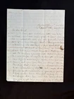Civil War Era Personal Letter 1862 Army of Virginia Culpepper Samuel Crawford
