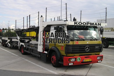 LKW Foto Mercedes-Benz 1927 Autotransporter Niederlande olive KOOPMAN #b7wv