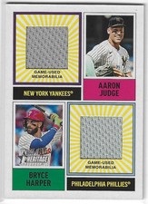 2025 Topps Heritage - Aaron Judge B. Harper DUAL RELIC #DPMCR-JH