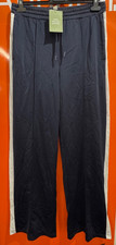 H&M Stripe Wide Leg Joggers, Navy/White, Size Small, New With Tag, B232