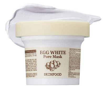 [SKINFOOD] Egg White Pore 120g (4.23 Fl Oz), Clay Pore Tightening Exfoliator,...