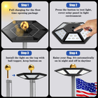Flag Pole Light Solar Powered Top Mount, 2000Lumen IP67 Waterproof Solar Light f