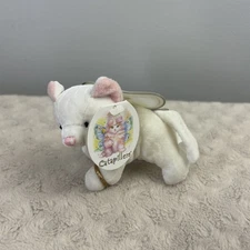 2001 Aurora Mini Catapillars White Kitty Cat Plush Stuffed Animal Wings 14049