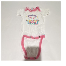 Vintage Gerber Onesies Baby Bodysuit NB Made in USA 90s Cute Print