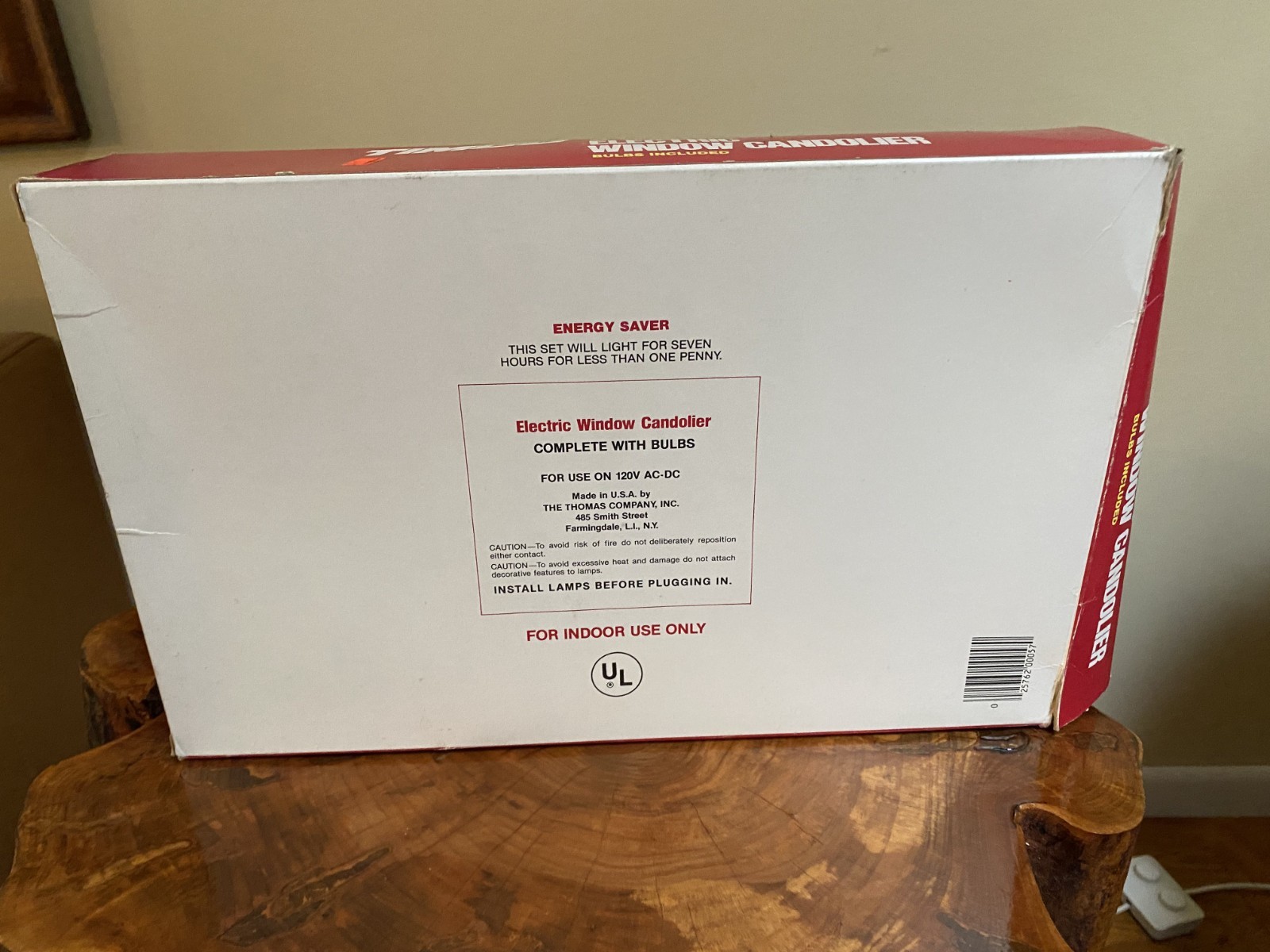 VINTAGE Candelabra Drip Candles Candolier - (5) LIGHTS - w/BOX