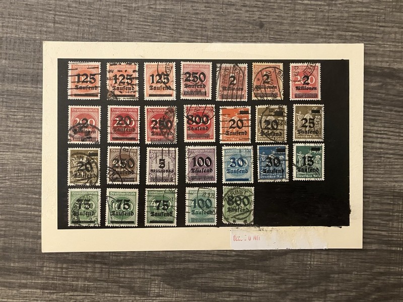Germany Lot Of Overprinted inflation Stamps - Super Group - Used/ Colorful !