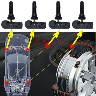 4 pack TPMS Tire Pressure Monitoring Sensors For Chevy GMC GM OEM 13586335