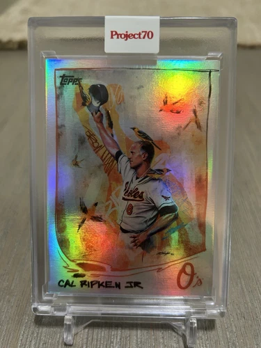 2021 Topps Project 70 CAL RIPKEN JR w/ ART by CHUCK STYLES RAINBOW FOIL /70 🌈