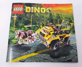 LEGO Dino 5885 Triceratops Trapper - 99% Complete - w Dinosaur + Minifigures