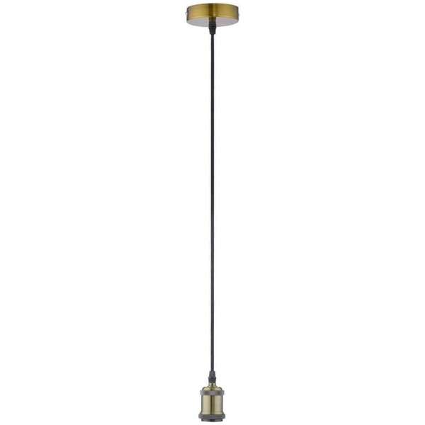 Leuchtendirekt Pendelleuchte Messing Max. 60W E27 Lampe Vintage Retro Industrie-image
