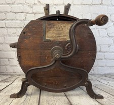 Spong & Co No 4 Knife Cleaner Victorian Cast Iron Wood Crank Tool c. 1890s