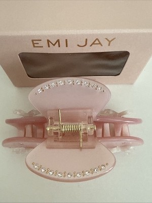 Emi Jay Sweetheart Hair Claw Clip Pink Pixie Hold & Style