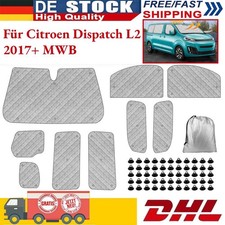 Thermomatten Fahrerhaus Frontscheibenabdeckung für Citroen Dispatch L2 2017+ MWB