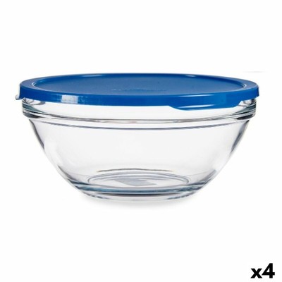 Runde Lunchbox mit Deckel Pasabahce Chefs Blau 2,5 L 23,7 x 10,1 x 23,7 cm [4