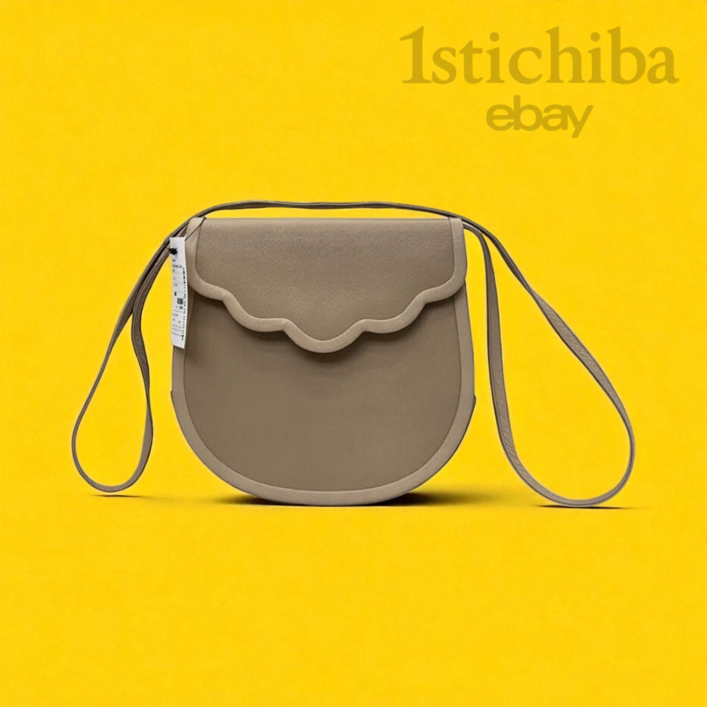 Borsa a tracolla Yves Saint Laurent in pelle beige usata stile Saffiano