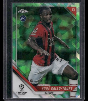 2020-21 Topps Chrome Sapphire UEFA Fode Ballo-Toure RC Rookie /75 Green