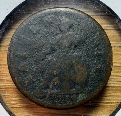 1718 Half Penny Great Britain - Actual Coin Shown - Free Shipping INV#139