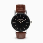 Longvadon Classic Marron Quartz Analog Watch 40mm Brown Leather Strap Box — photo 7