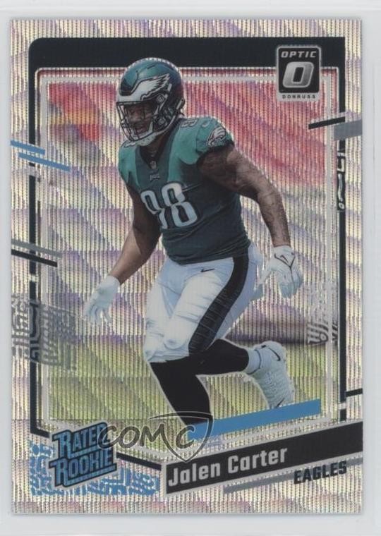 2023 Panini Donruss Optic Rated Wave Prizm /300 Jalen Carter #281 Rookie RC 1pd