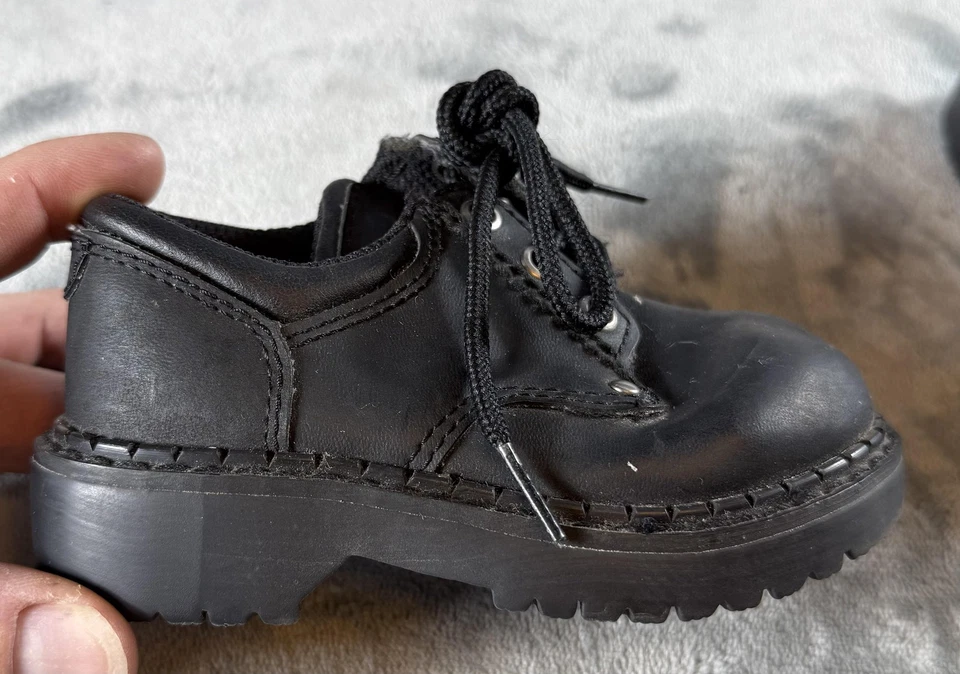 Circo туфли ребенка ясельного возраста размер 5,5 черный Оксфорд шнурует вверх зажим подошвы Judson искусственной кожи - Изображение 4 из 4