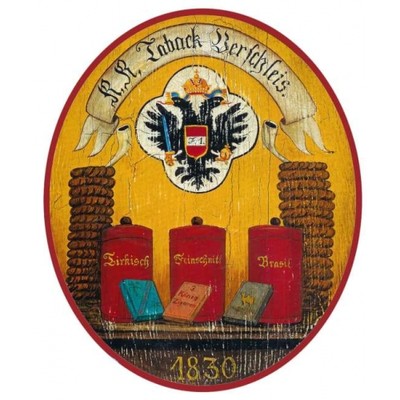 K. K. Tabakverschleiss 1830 Nostalgieschild