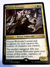 MTG Magic The Gathering Battle for Zendikar Veteran Warleader Rare LP
