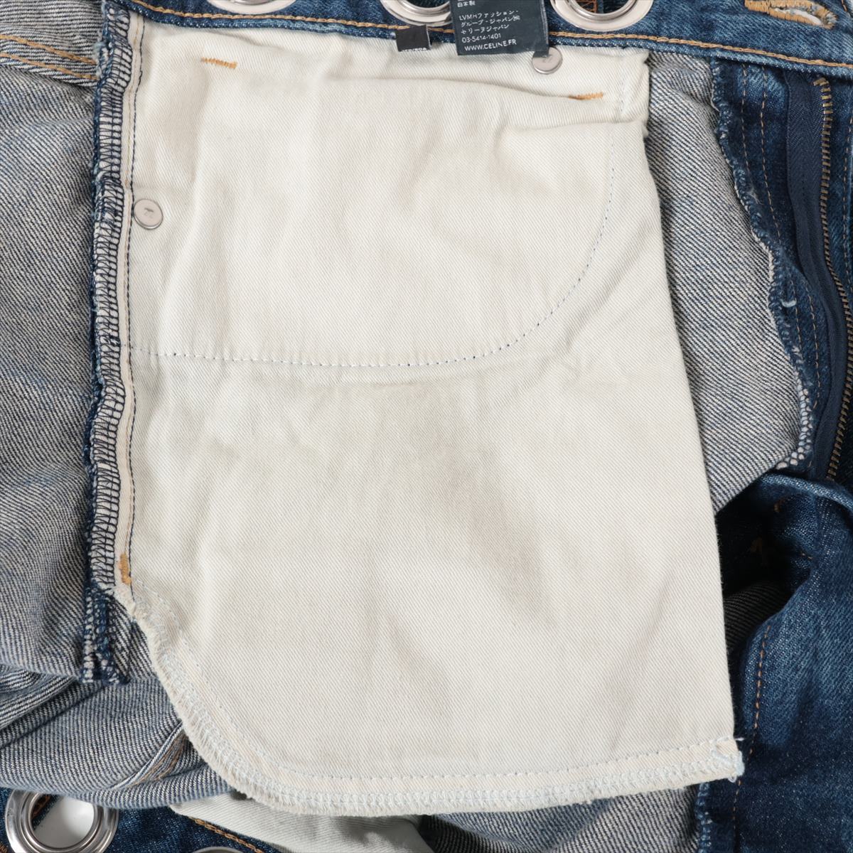 Celine 22SS Cotton Denim Pants 32 Ladies' Blue Hedi Period Celine 22SS Cotton Denim Pants 32 Ladies' Blue Hedi Period