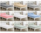 Wholesale Bulk Microfiber Fitted Bed Sheet 25cm Extra Deep Luxury Plain all size