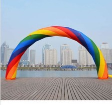 Brand New Discount 40ft 20ft D 12M/40ft inflatable Rainbow arch B