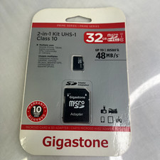 Gigastone 32 GB Micro SD Prime Series with Adapter - 32 GB