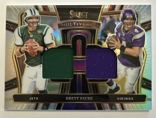 2024 Select Multiverse Brett Favre Silver Prizm 002/149 Jets Vikings